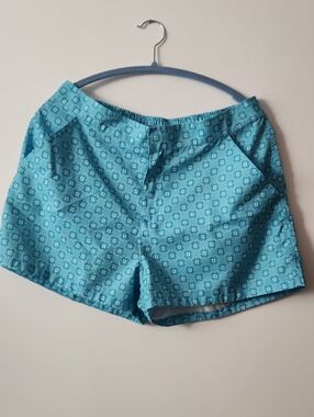 Blue Patterned Women’s Shorts